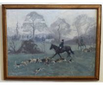 Jane Cursham, oil on board, "A misty beginning", 52 x 68cms