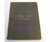 Frederic Taylor's sketchbook, 10 unframed book plates in original binding, together with 5 further