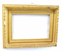 Victorian gilt gesso picture frame, rebate size 45 x 66cms