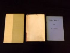 H E BATES: 3 titles: THE TREE, London, E Lahr [1930], 1st edition, Blue Moon booklet No 3,