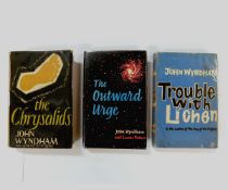 JOHN WYNDHAM: 3 titles: THE CHRYSALIDS, London, Michael Joseph, 1955, 1st edition, original cloth,