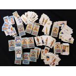 Box assorted cigarette card sets including DERBY AND GRAND NATIONAL WINNERS, 1933 (50); MILITARY