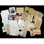 One box: assorted ephemera