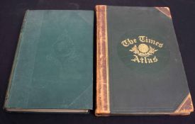 THE TIMES ATLAS, London, The Times, 1897, 118 leaves of maps as called for, folio, original half