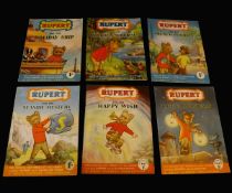 RUPERT ADVENTURE SERIES, Nos 22, 24, 25, 26, 27, 28, each original pictorial wraps (6)