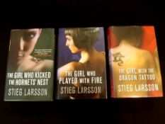 STIEG LARSSON: THE GIRL WITH THE DRAGON TATTOO - THE GIRL WHO PLAYED WITH FIRE - THE GIRL WHO KICKED