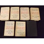 WINSTON CHURCHILL: THE SECOND WORLD WAR, London, 1949-1954, 6 volumes, volume 1 reprint, volumes 2-6