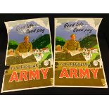 Arming an Army recruiting poster circa 1950s GOOD LIFE - GOOD PAY IN THE REGULAR ARMY, HMSO,