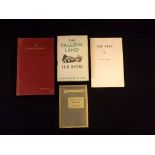 H E BATES: 4 titles: THE LAST BREAD, London, The Labour Publishing Co, 1926, 1st edition, original