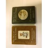 BEATRIX POTTER: 2 titles: THE TALE OF MR JEREMY FISHER, 1906, 1st edition, 27 coloured plates as
