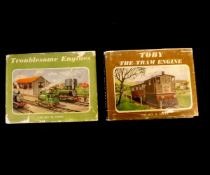 THE REV W AWDRY: 2 titles: TROUBLESOME ENGINES, 1950, 1st edition; TOBY THE TRAM ENGINE, 1952, 1st