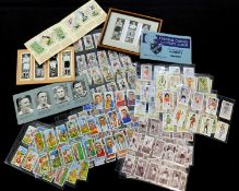 Box: assorted soccer cigarette and trade cards including WILLS: ASSOCIATION FOOTBALLERS, 1939,