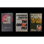 FREDERICK FORSYTH: 3 titles: THE DAY OF THE JACKAL, London, 1971, 1st edition, original cloth,