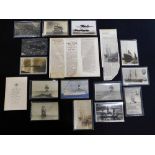 Packet 14 assorted postcards including real photograph sailing ships moored at South Quay, Kings