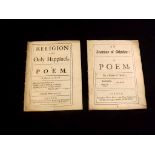 [SIR WILLIAM DAWES, 3RD BARONET]: 2 titles: AN ANATOMY OF ATHEISME: A POEM, London, Thomas Speede,