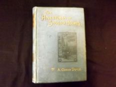 SIR ARTHUR CONAN DOYLE: THE ADVENTURES OF SHERLOCK HOLMES, London, George Newnes, 1892, 1st edition,