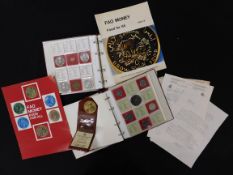 FAO 1979-80 money collection in 2 red albums containing 72 uncirculated coins including Tonga