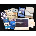 Collection assorted Concorde memorabilia