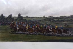 ENGRAVED CHARLES HUNT AFTER CHARLES TOWNE: NEWTOWN RACES 1831 FYLDE, BEATING HALSTON, AND RECOVERY