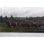 ENGRAVED CHARLES HUNT AFTER CHARLES TOWNE: NEWTOWN RACES 1831 FYLDE, BEATING HALSTON, AND RECOVERY