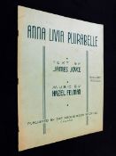 JAMES JOYCE: ANNA LIVIA PLURABELLE, text by James Joyce, music by Hazel Felman, limited edition (
