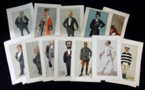 Two folders Vanity Fair cartoons, approx 67, most with biographies, circa 1880s and 1890s (2)
