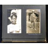 Photograph album circa 1920/1930s, East and Central Africa interest including Uganda, Paddle Steamer