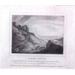 ENGRAVED W M BIRCH AFTER J ROWLANDSON: DOVER CASTLE, WITH THE SETTING OFF OF THE BALLOON TO
