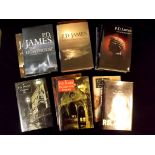 P D JAMES: 11 1st editions, all signed or signed and inscribed, all in original cloth, all in dust-