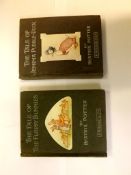 BEATRIX POTTER: 2 titles: THE TALE OF JEMIMA PUDDLE-DUCK, 1908, 1st edition, 27 coloured plates as