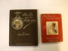 BEATRIX POTTER: 2 titles: THE TALE OF TWO BAD MICE, 1904, 1st edition, 27 coloured plates as