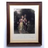 ENGRAVED J EGAN AFTER S J E JONES: THE YOUNG HUSBAND, hand coloured mezzo engraving published