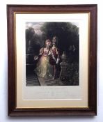 ENGRAVED J EGAN AFTER S J E JONES: THE YOUNG HUSBAND, hand coloured mezzo engraving published