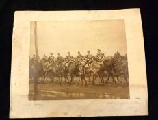 SIR ALFRED MUNNINGS: LORD STRATHCONA'S HORSE ON THE MARCH 1918, photographic print after Munnings'