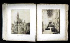 Large circa late 19th century album containing good quantity mounted albumen print and other