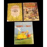ENID BLYTON: 3 titles: RUMBLE AND CHUFF, illustrated David Walsh, 1958, 1st edition, coloured