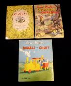 ENID BLYTON: 3 titles: RUMBLE AND CHUFF, illustrated David Walsh, 1958, 1st edition, coloured