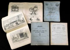 Packet trade catalogues including BARFORD & PERKINS: STEAM COOKING APPARATUS, circa 1880, 16pp,