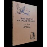 ALAN ALEXANDER MILNE: THE HOUSE AT POOH CORNER, illustrated E H Shepard, London, Methuen, 1928,