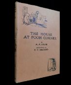 ALAN ALEXANDER MILNE: THE HOUSE AT POOH CORNER, illustrated E H Shepard, London, Methuen, 1928,