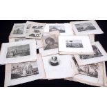 Packet approx 200 assorted 19th century engravings