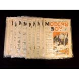 MODERN BOY WEEKLY, Amalgamated Press, 2nd series, Nos 1-24 consecutive, 1938, with fiction by W E