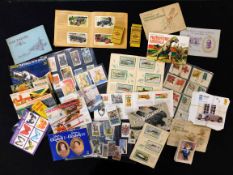 Box assorted cigarette and trade cards