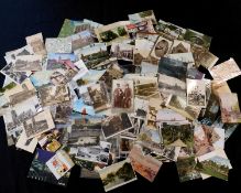 One box: 200+ mainly early 20th century Norfolk interest postcards, some real photographic,
