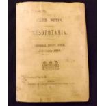 BRITISH ARMY, GENERAL STAFF, INDIA (PUBLISHED); FIELD NOTES - MESOPOTAMIA - GENERAL STAFF, INDIA,