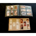 Old cigarette card album, and one smaller album, mainly part sets including Carreras 1924: