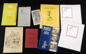 Packet containing assorted trade booklets and catalogues including Falcon Forge OLD ENGLISH LIGHT