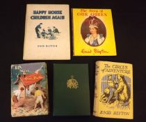 ENID BLYTON: 5 titles: THE CHRISTMAS BOOK, London, 1945, 1st reprint, original cloth gilt; THE