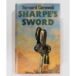 BERNARD CORNWELL: SHARPE'S SWORD, London, Collins, 1983, 1st edition, signed, original cloth gilt,