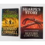 BERNARD CORNWELL: 2 titles: SHARPE'S SKIRMISH, London, Harper Collins, 1999, 1st edition, signed, "